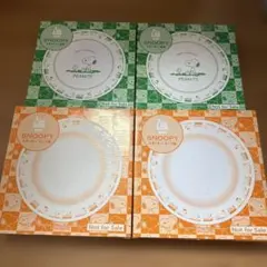 新品　セブンイレブン限定スヌーピー2005 スープ皿2枚&絵皿2枚セット