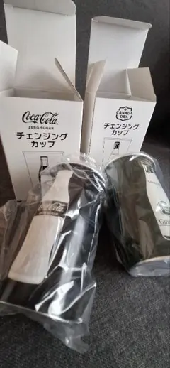 コカ・コーラ カナダドライ チェンジングカップ 2点セット