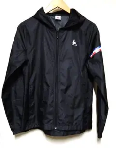 le coq sportif ゴルフウエアフード付きウィンドブレーカーブラック