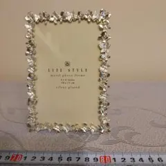 LIFE STYLE 銀メッキフォトフレーム ハガキサイズ