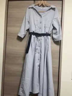 レディアゼル　シャツワンピース ベルト付き