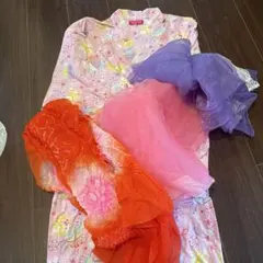 浴衣　140 帯3点セット