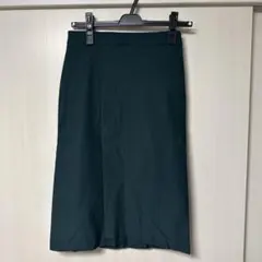 SENSE OF PLACE センタースリット　タイトスカート　グリーン