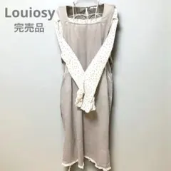 Louiosy ルオシー　大きいサイズ　フリルドット切り替えワンピース　4 L