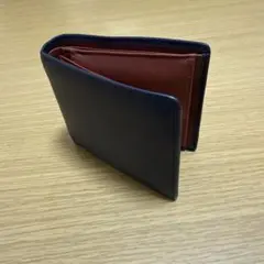 ecoofee 二つ折り 財布 ネイビー＋ブラウンのサムネイル