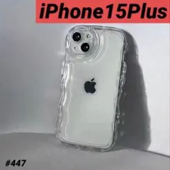 iPhone15Plus 透明 クリア ぷくぷく 韓国 シンプル ケース