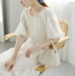 【最終値下げ】kastane カットレースギャザーワンピース