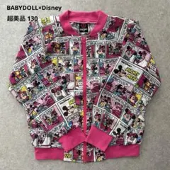 ★超美品★『ベビードール×ディズニー』コミック柄 総柄 薄手 ジャケット 130