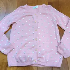 H&M ピンク ドット柄 カーディガン
