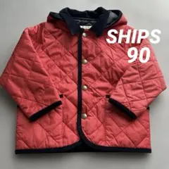 SHIPS KIDS 90サイズ ソリッド キルティング ジャケット(baby)
