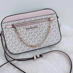 新品☆MICHAEL KORS ピンク シグネチャー ショルダーバッグ