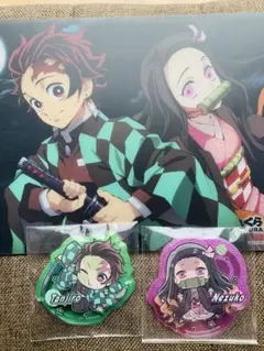 【新品】鬼滅の刃　くら寿司　下敷き　ステッカーシール　炭治郎　ねずこ