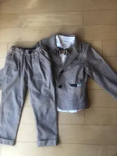 BREEZEフォーマルスーツセット チェック柄 110cm