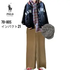 80-90s 最高級素材ポロバイラルフローレン　インパクト21 ボトム