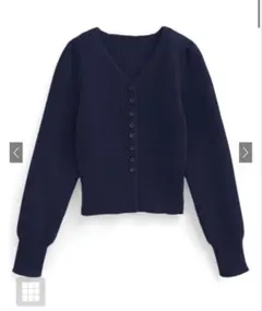 新品未使用GRL Vネックリブニットカーディガン[an1682]