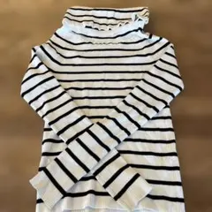 INED ハイネックストライプセーター M