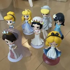 ディズニープリンセス フィギュア 7体セット Qposket