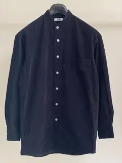 UNIQLOＵコーデュロイオーバーサイズバンドカラーシャツ