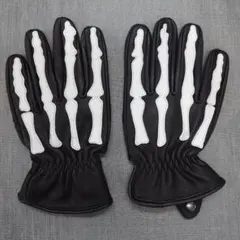 BEETLE YELLOW GLOVE スカル柄 レザーグローブ - メルカリ