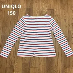 UNIQLO キッズ 長袖カットソー ボーダー 150