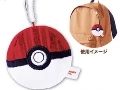 【新品】コメダ珈琲店 ポケモン ソファー柄生地 モンスターボール キーホルダー