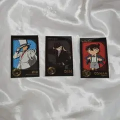 名探偵コナン Wフォトカード 怪盗キッド ジン 江戸川コナン