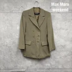 MAX MARA ダブル 8ボタン 腰丈 ジャケット　イタリア製 N927のサムネイル