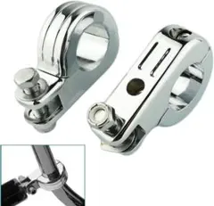 38mm 1.5インチ バイク用 クランプブラケット シルバー 38mm 1.5インチ バイク用 クランプブラケット シルバー - メルカリ