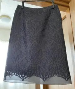 美品　Ballsey トゥモローランド シルク刺繍　レース　スカート　S
