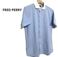 FRED PERRY ライトブルー ポロシャツ M