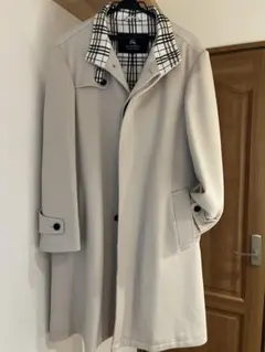 バーバリーブラックレーベル ウールステンカラーコート