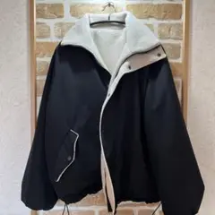 スタンドネックリバーシブルブルゾン