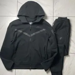 NIKE テックフリース セットアップ ストレッチ ブラック M 国内正規品