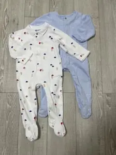 jacadi ジャカディ　ロンパース　足つき　12M