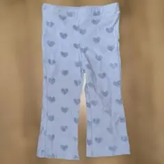 プティマイン ハート柄 パンツ 90cm 水色