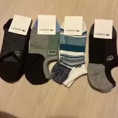 LACOSTE アンクルソックス 4足セット25-27