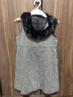 COMME CA ISM グレー ワンピース 120A