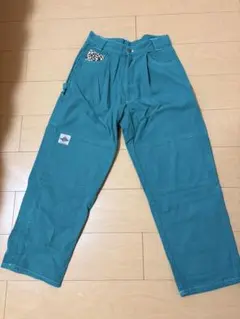 9090 ペインターパンツ ターコイズ レオパード