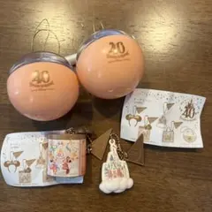 ディズニー40周年　カプセルトイ　2個セット　ガチャガチャ　ディズニーリゾート