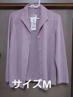 値下げ新品 rogica カーディガン ピンク M 日本製