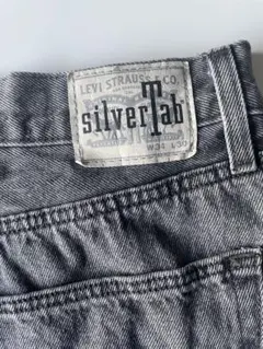 LEVI'S ブラック w34 リーバイス シルバータブ デニムパンツのサムネイル