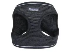 mmmore 犬用ハーネス メッシュ 黒2XS/調節可能/通気性抜群/安全設計