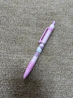 サンリオ　ハローキティ ボールペン ピンク チェック柄　ラメ入り