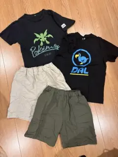 150cm Tシャツ、ショートパンツ 各2枚セット