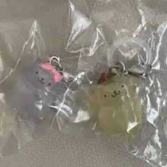 ポムポムプリン　めじるしアクセサリー　ガチャ　２個セット