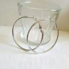 ☆シルバーフープピアスNo.22