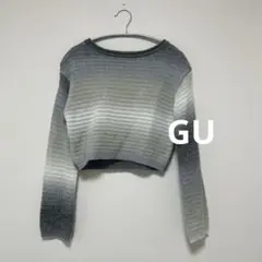 GU ニットトップス ショート丈