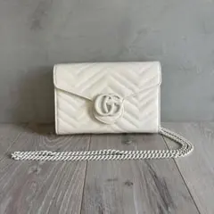 タイムセール♪美品 GUCCI GGマーモント チェーンウォレット