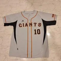 読売ジャイアンツ 巨人 阿部慎之助 ユニフォーム 10 ヘンリーネック シャツ