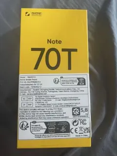 realme Note 70T 本体 Obsidian Blackのサムネイル